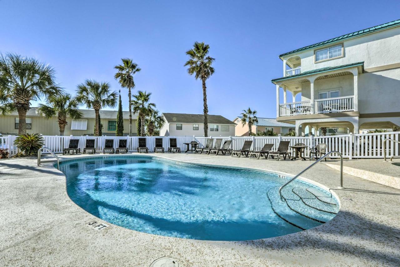Sunny Pcb Home With Balcony Steps To The Beach! Panama City Beach Bagian luar foto