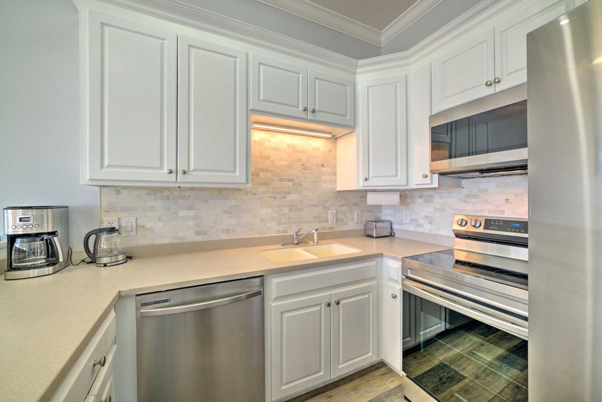 Sunny Pcb Home With Balcony Steps To The Beach! Panama City Beach Bagian luar foto