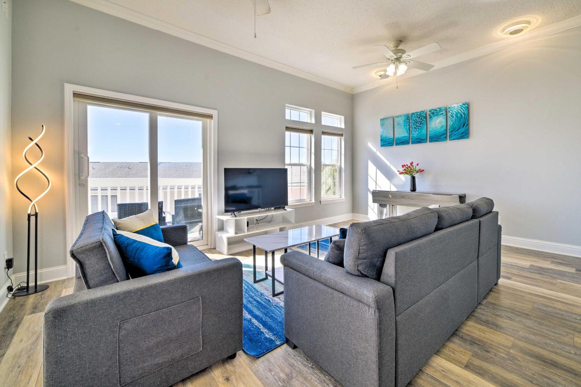 Sunny Pcb Home With Balcony Steps To The Beach! Panama City Beach Bagian luar foto